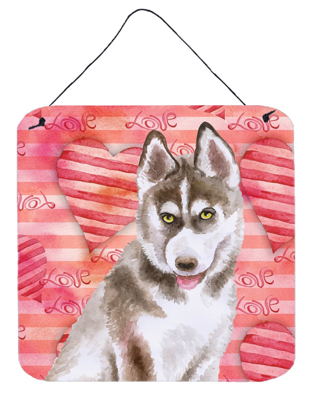 Siberian Husky Grey Love Wall or Door Hanging Prints BB9783DS66 by Caroline&#39;s Treasures