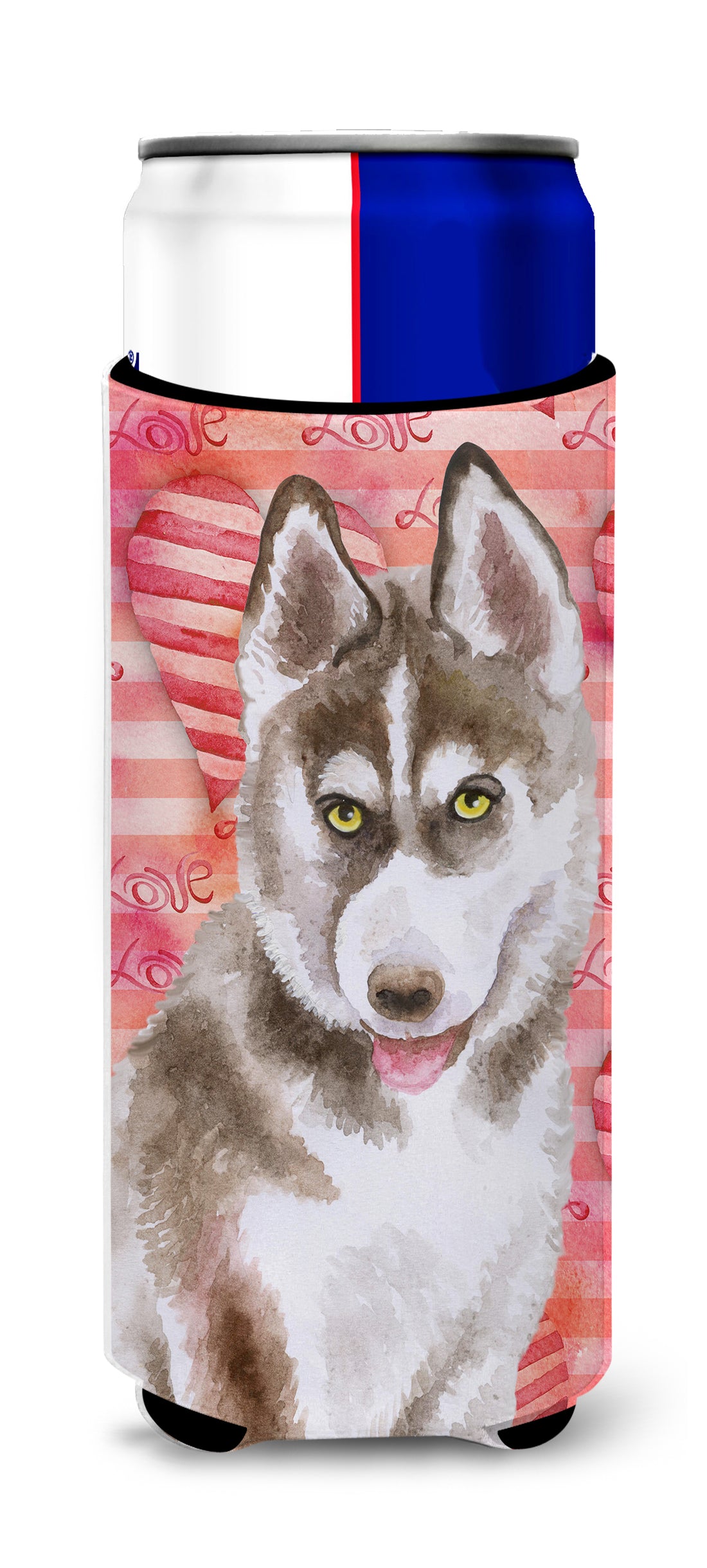 Siberian Husky Grey Love  Ultra Hugger for slim cans BB9783MUK  the-store.com.