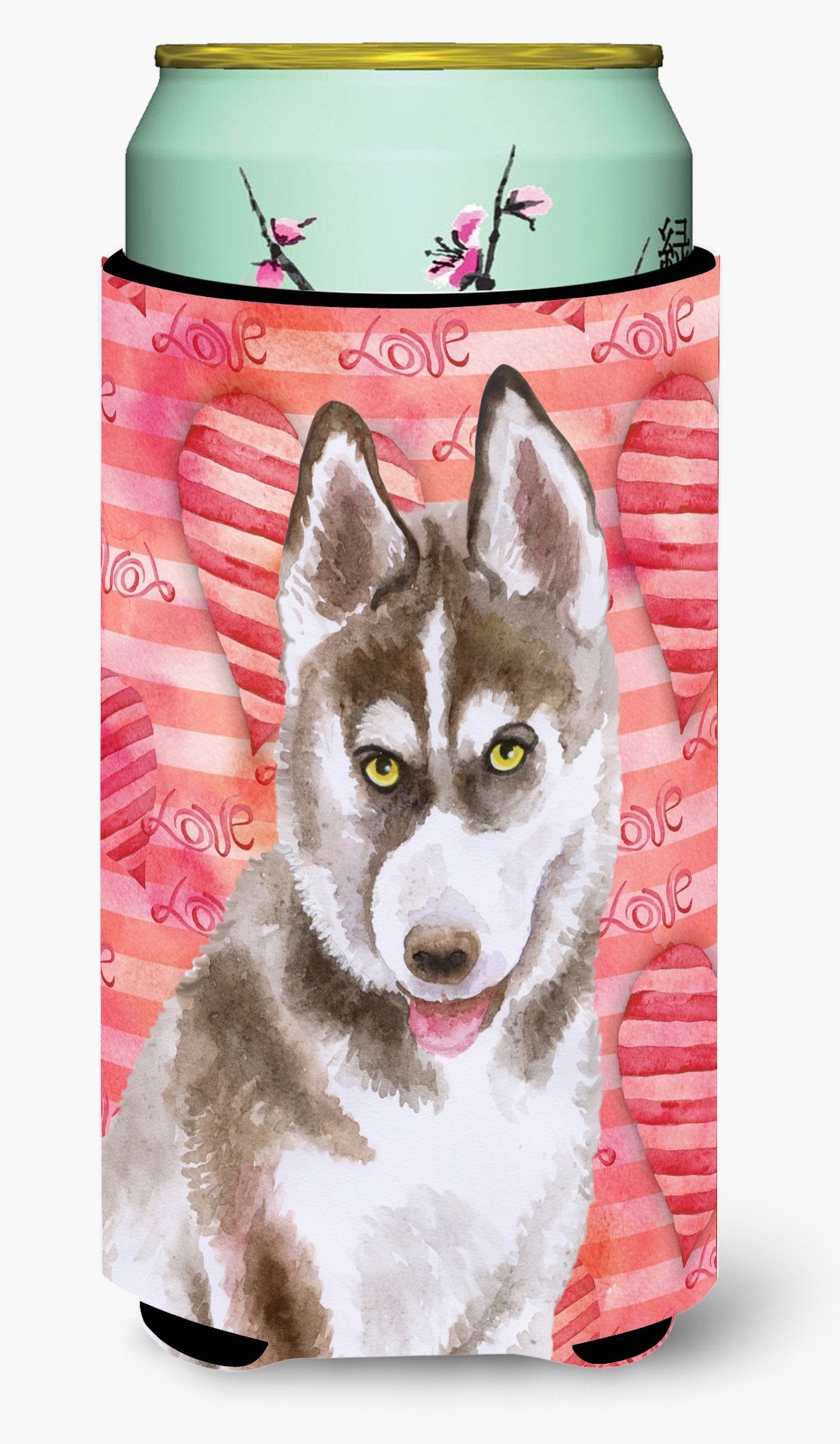 Siberian Husky Grey Love Tall Boy Beverage Insulator Hugger BB9783TBC by Caroline&#39;s Treasures