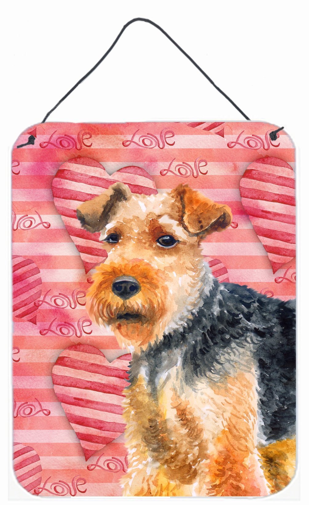 Welsh Terrier Love Wall or Door Hanging Prints BB9787DS1216 by Caroline's Treasures