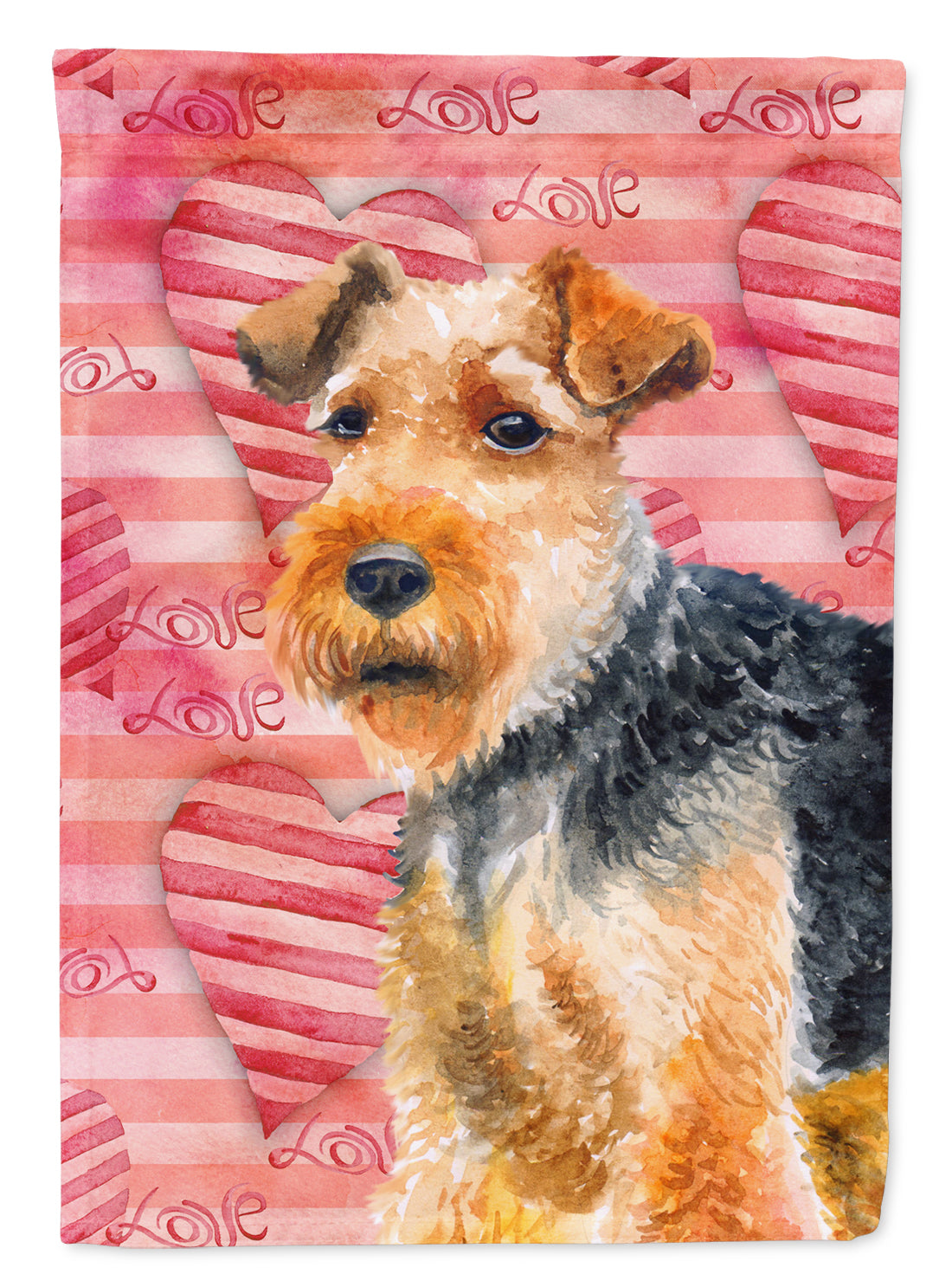 Welsh Terrier Love Flag Garden Size BB9787GF  the-store.com.