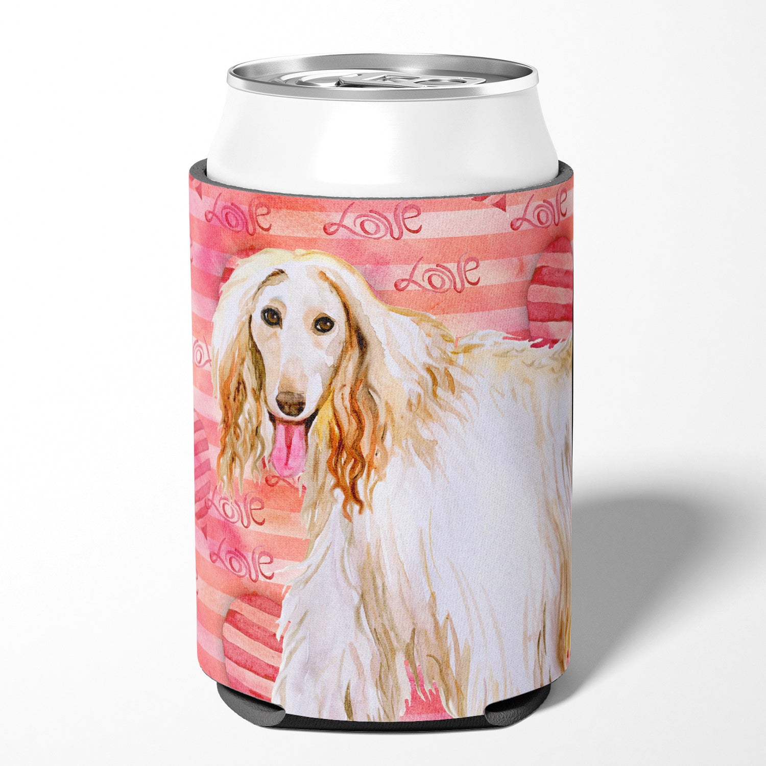 Afghan Hound Love Can or Bottle Hugger BB9789CC  the-store.com.