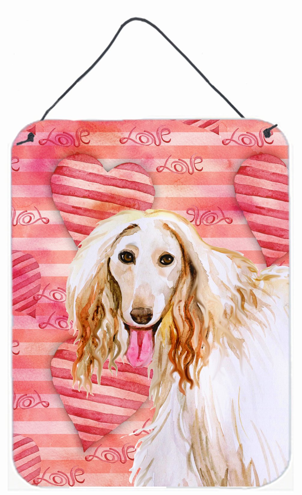 Afghan Hound Love Wall or Door Hanging Prints BB9789DS1216 by Caroline's Treasures