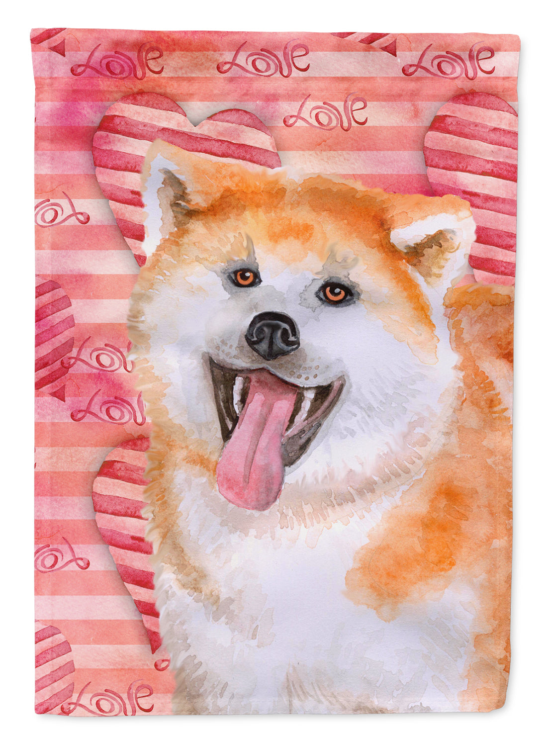 Akita Love Flag Garden Size BB9790GF  the-store.com.