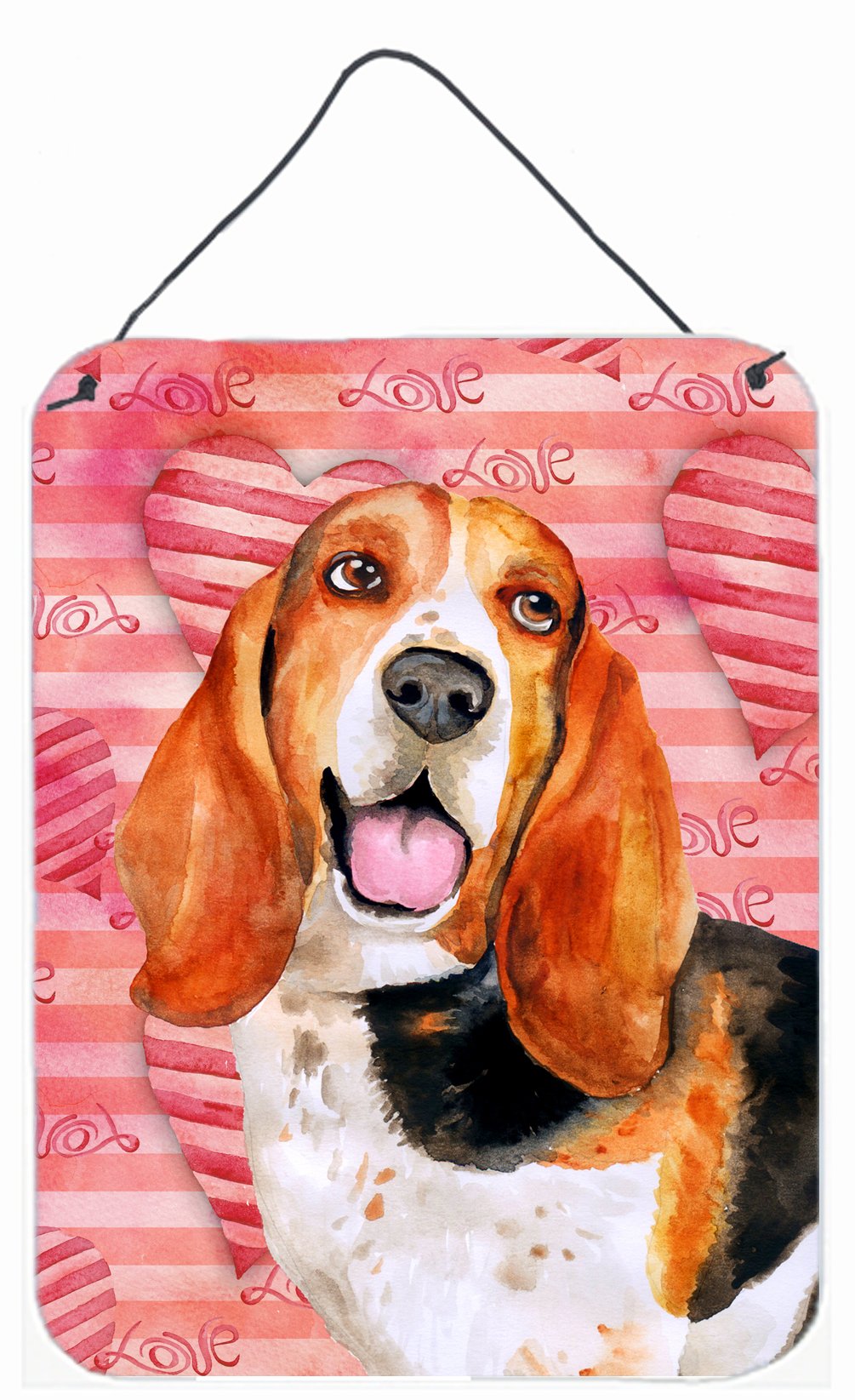 Basset Hound Love Wall or Door Hanging Prints BB9791DS1216 by Caroline's Treasures