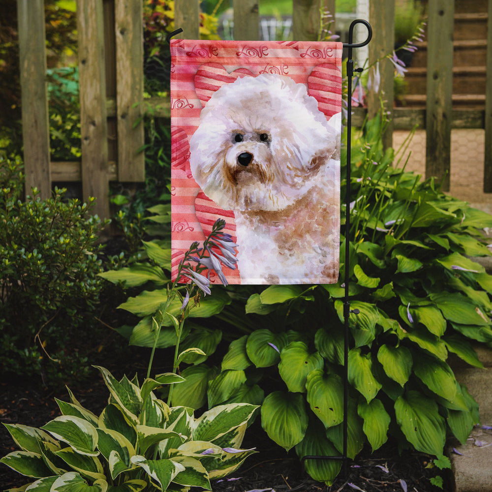 Bichon Frise #2 Love Flag Garden Size BB9792GF  the-store.com.