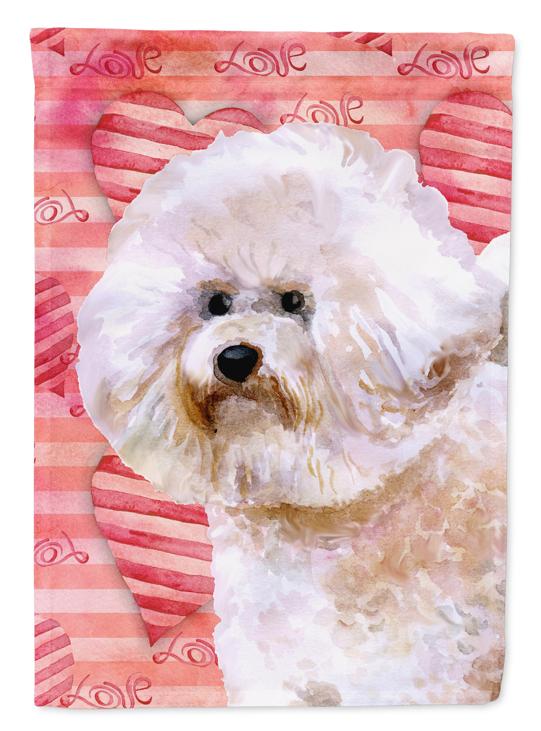 Bichon Frise #2 Love Flag Garden Size BB9792GF  the-store.com.