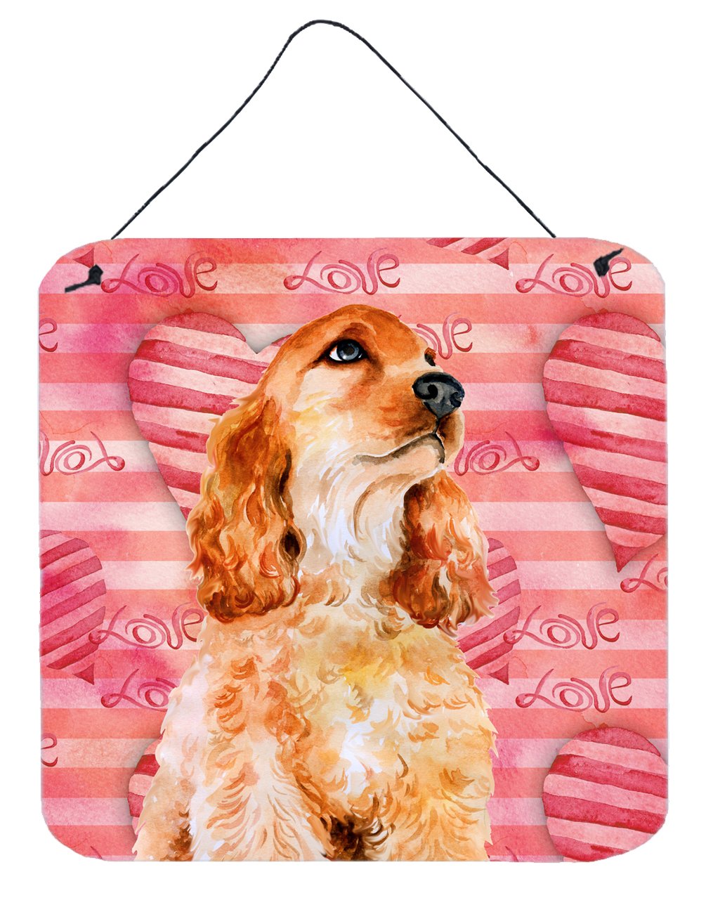 Cocker Spaniel Love Wall or Door Hanging Prints BB9793DS66 by Caroline's Treasures