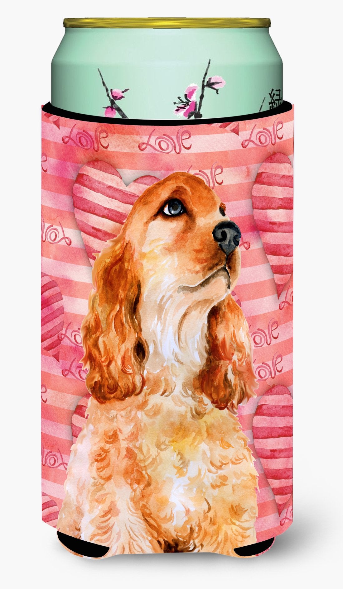 Cocker Spaniel Love Tall Boy Beverage Insulator Hugger BB9793TBC by Caroline's Treasures