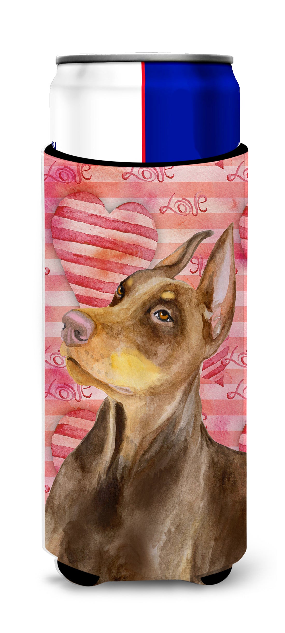 Doberman Pinscher Love  Ultra Hugger for slim cans BB9796MUK  the-store.com.