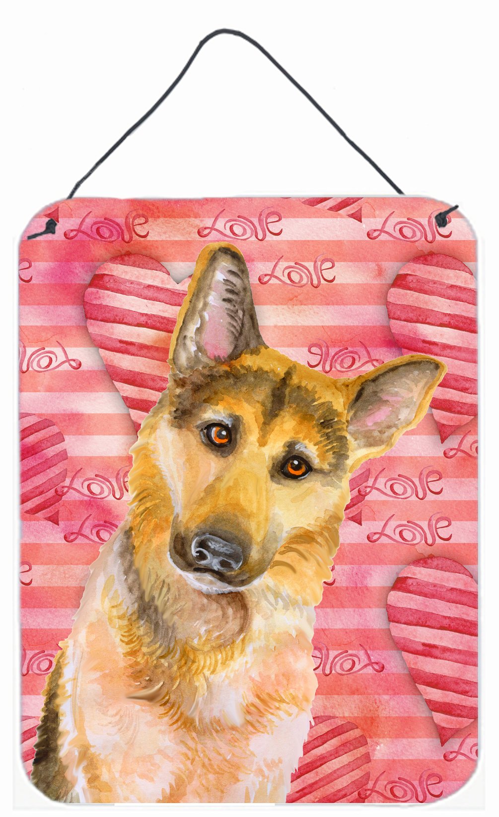 German Shepherd #2 Love Wall or Door Hanging Prints BB9798DS1216 by Caroline&#39;s Treasures