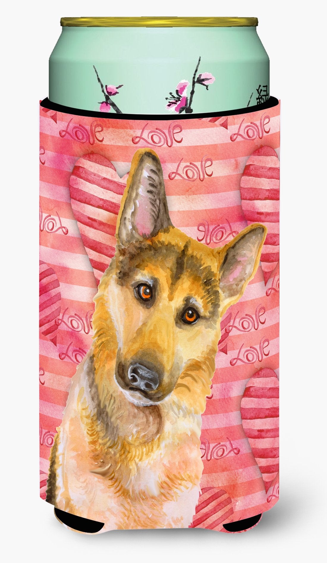 German Shepherd #2 Love Tall Boy Beverage Insulator Hugger BB9798TBC by Caroline's Treasures