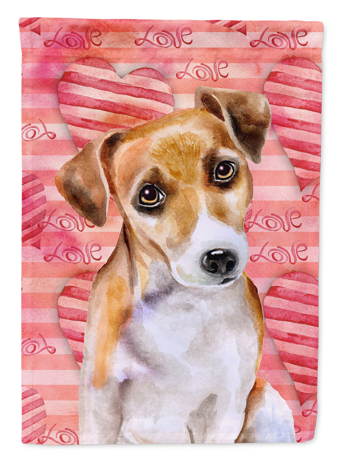 Jack Russell Terrier #2 Love Flag Garden Size BB9800GF  the-store.com.