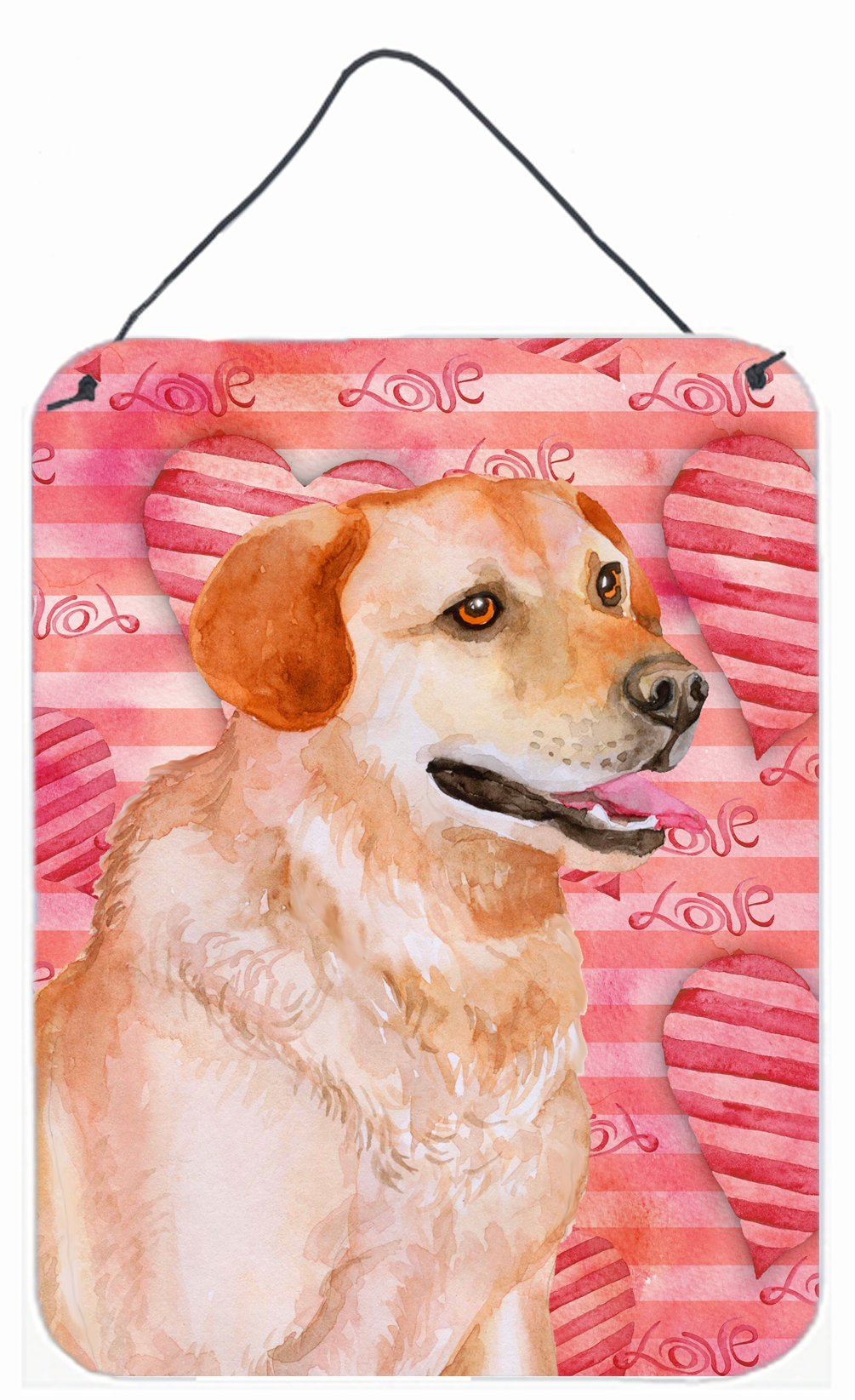 Labrador Retriever Love Wall or Door Hanging Prints BB9801DS1216 by Caroline's Treasures