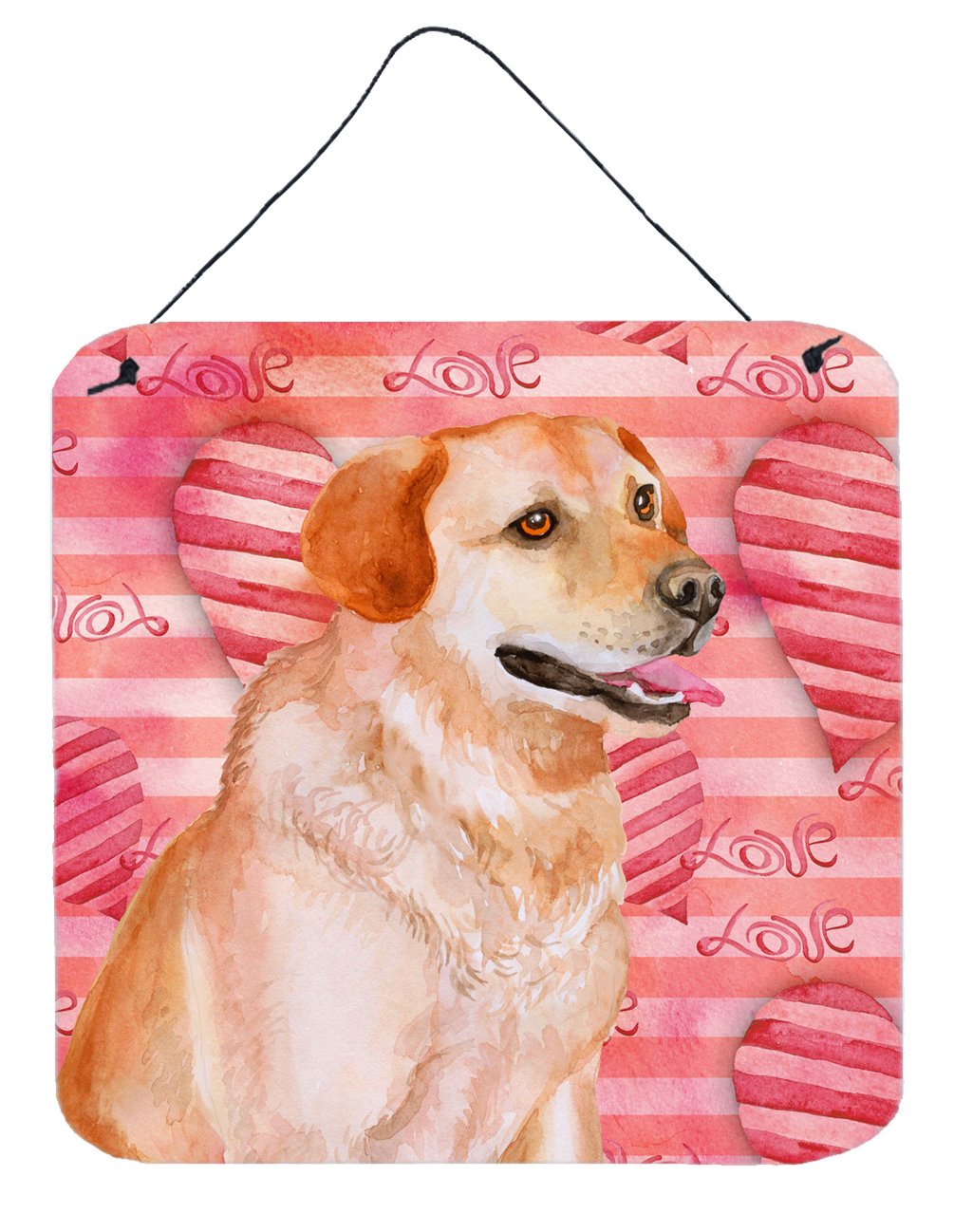 Labrador Retriever Love Wall or Door Hanging Prints BB9801DS66 by Caroline's Treasures