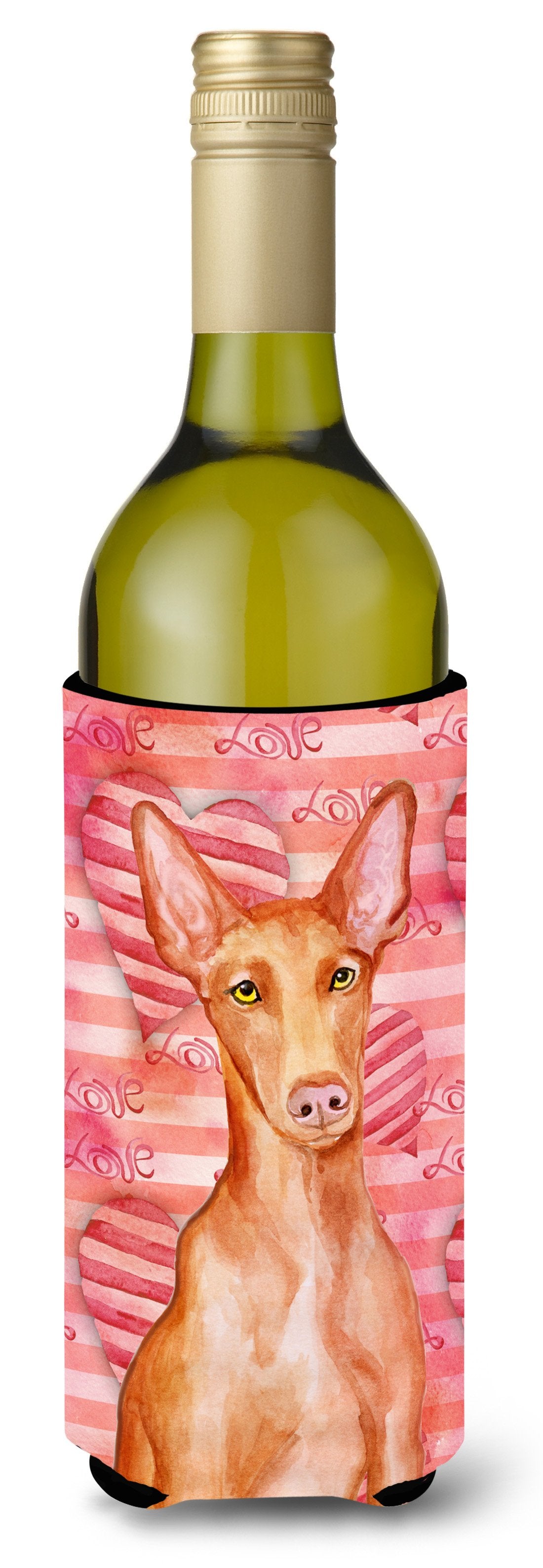 Pharaoh Hound Love Wine Bottle Beverge Insulator Hugger BB9802LITERK by Caroline's Treasures