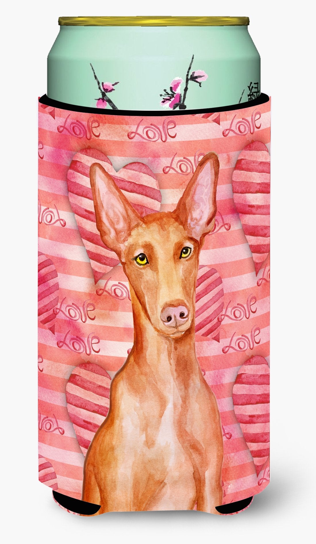 Pharaoh Hound Love Tall Boy Beverage Insulator Hugger BB9802TBC by Caroline&#39;s Treasures