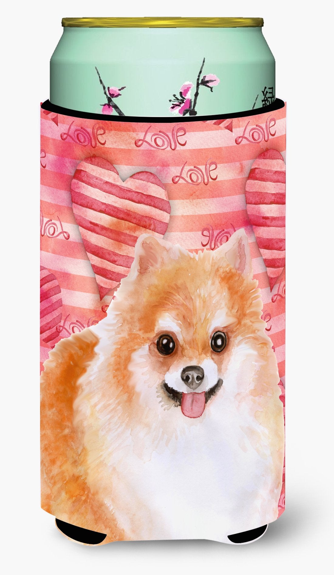 Pomeranian #2 Love Tall Boy Beverage Insulator Hugger BB9803TBC by Caroline&#39;s Treasures