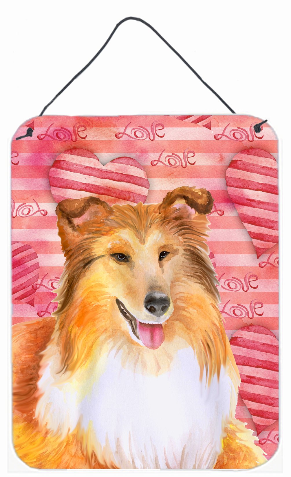 Sheltie Love Wall or Door Hanging Prints BB9807DS1216 by Caroline&#39;s Treasures