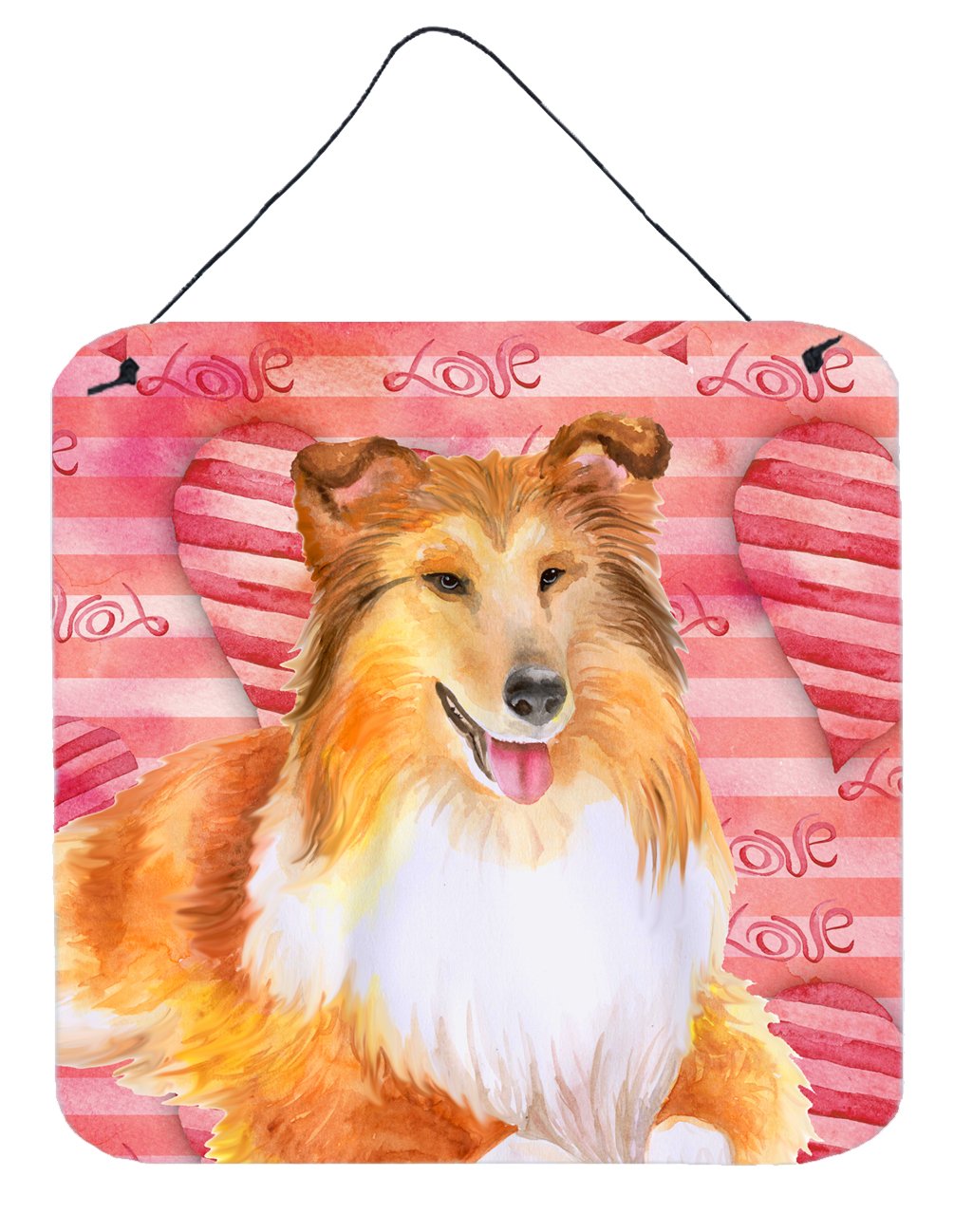 Sheltie Love Wall or Door Hanging Prints BB9807DS66 by Caroline's Treasures