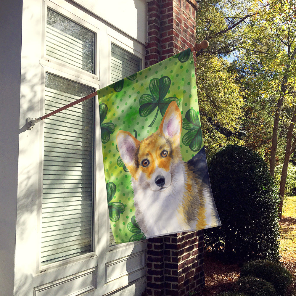 Pembroke Corgi St Patrick's Flag Canvas House Size BB9816CHF  the-store.com.