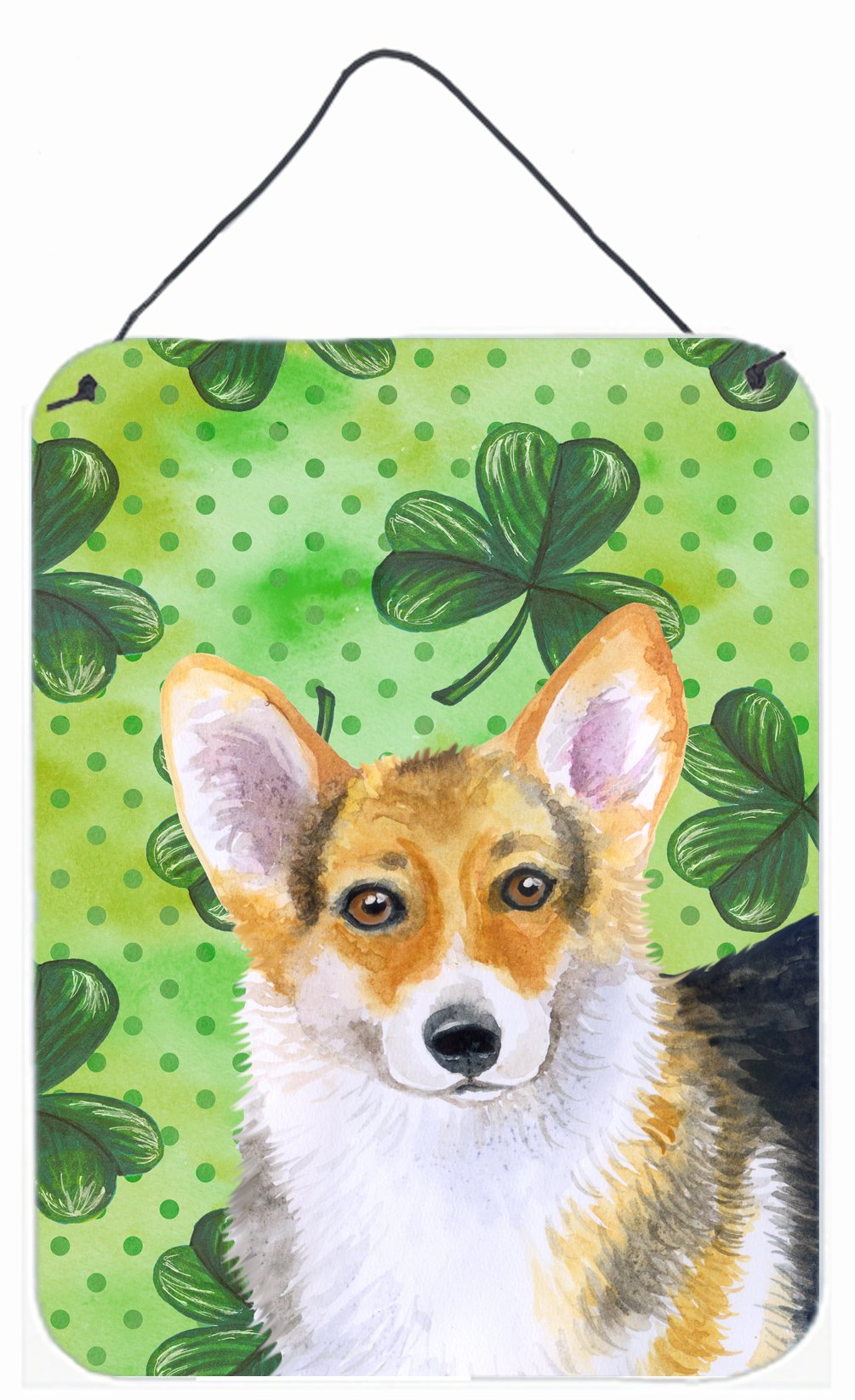 Pembroke Corgi St Patrick's Wall or Door Hanging Prints BB9816DS1216 by Caroline's Treasures