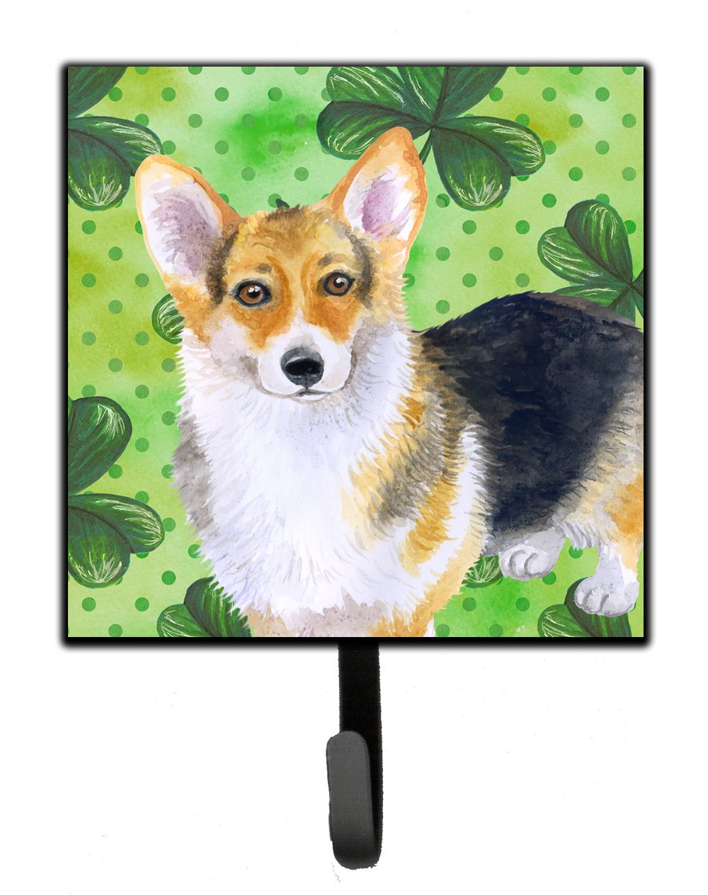 Pembroke Corgi St Patrick&#39;s Leash or Key Holder BB9816SH4 by Caroline&#39;s Treasures