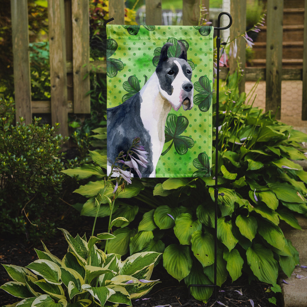 Harlequin Great Dane St Patrick's Flag Garden Size BB9817GF  the-store.com.