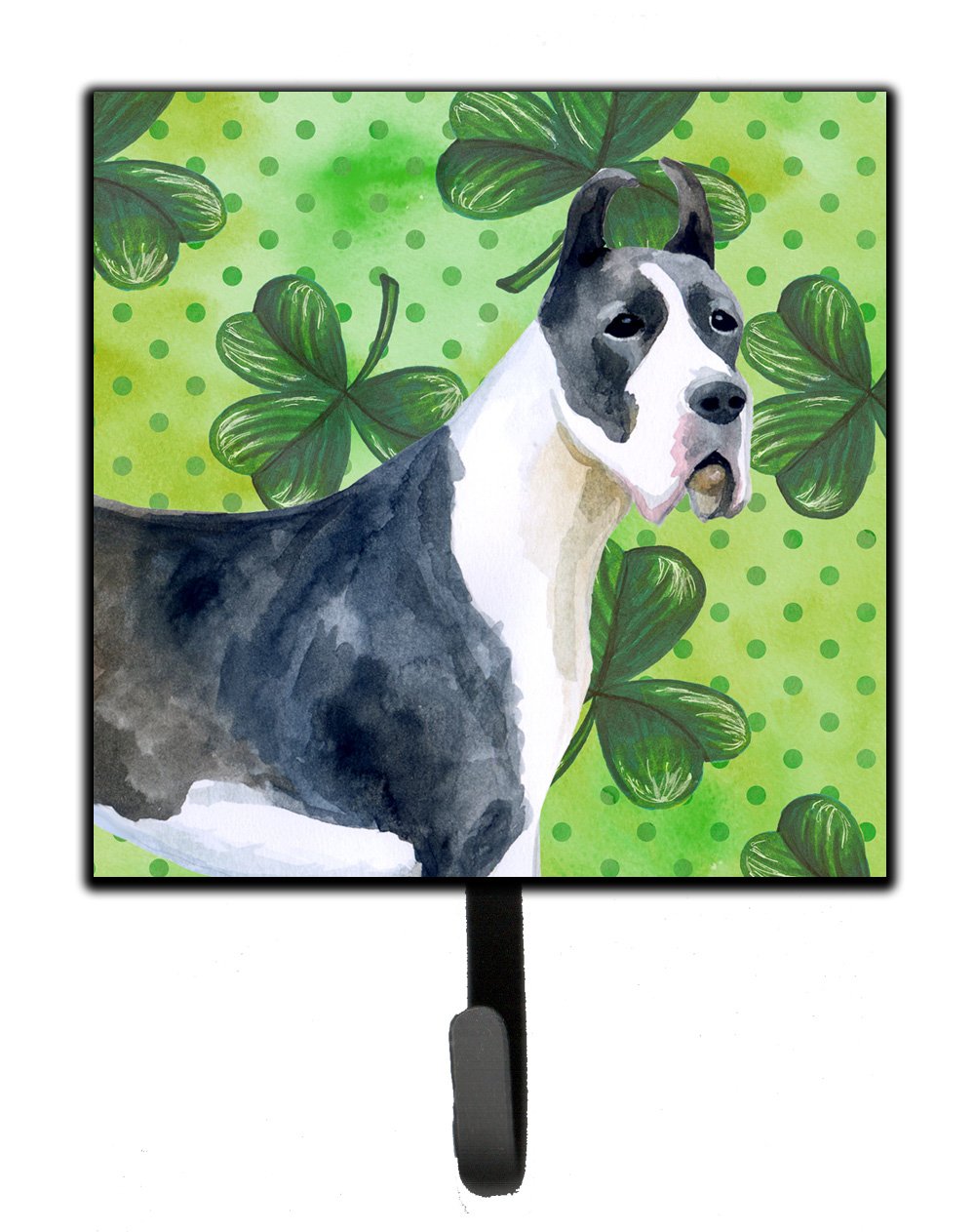 Harlequin Great Dane St Patrick's Leash or Key Holder BB9817SH4 by Caroline's Treasures