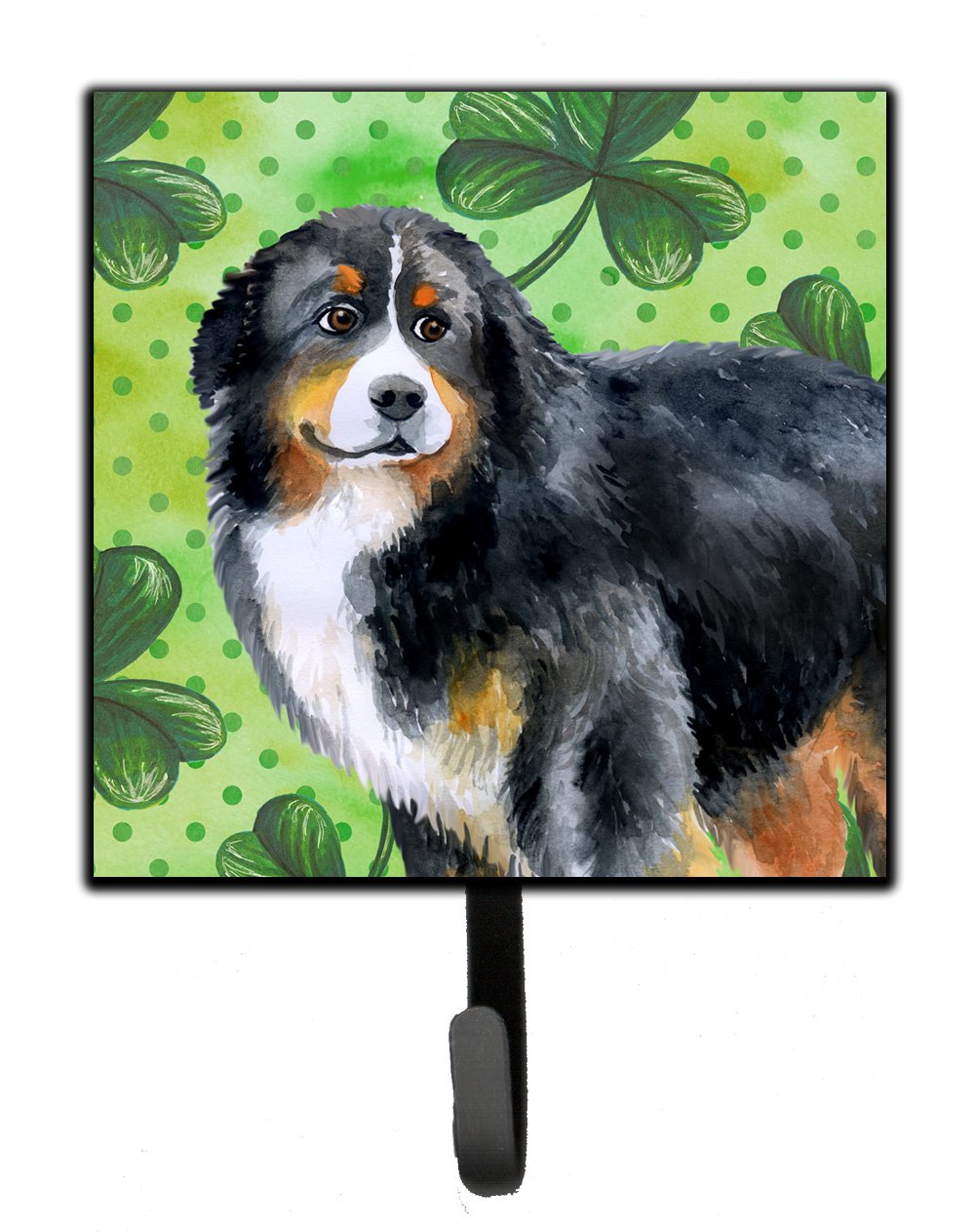 Bernese Mountain Dog St Patrick&#39;s Leash or Key Holder BB9819SH4 by Caroline&#39;s Treasures