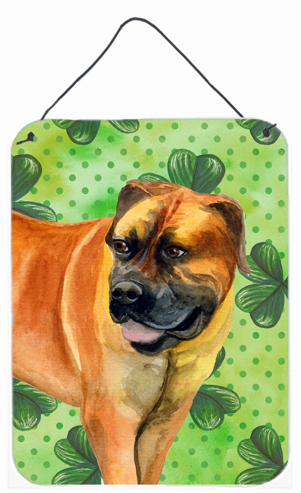 Boerboel Mastiff St Patrick's Wall or Door Hanging Prints BB9820DS1216 by Caroline's Treasures