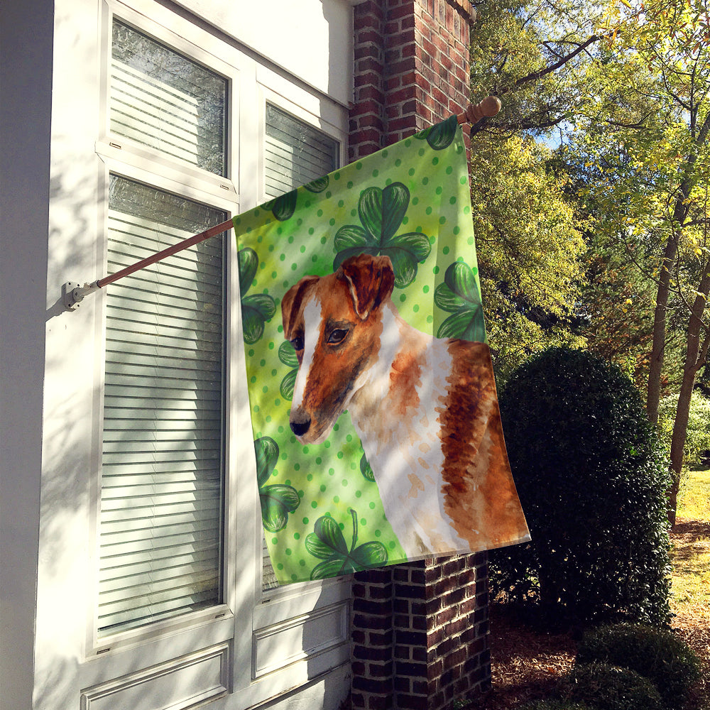 Smooth Fox Terrier St Patrick's Flag Canvas House Size BB9821CHF  the-store.com.