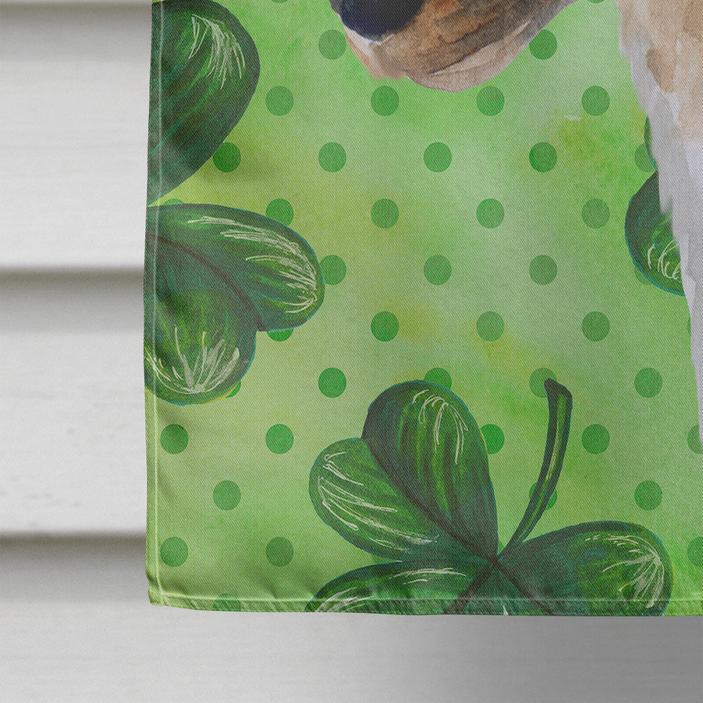 Smooth Fox Terrier St Patrick's Flag Canvas House Size BB9821CHF  the-store.com.