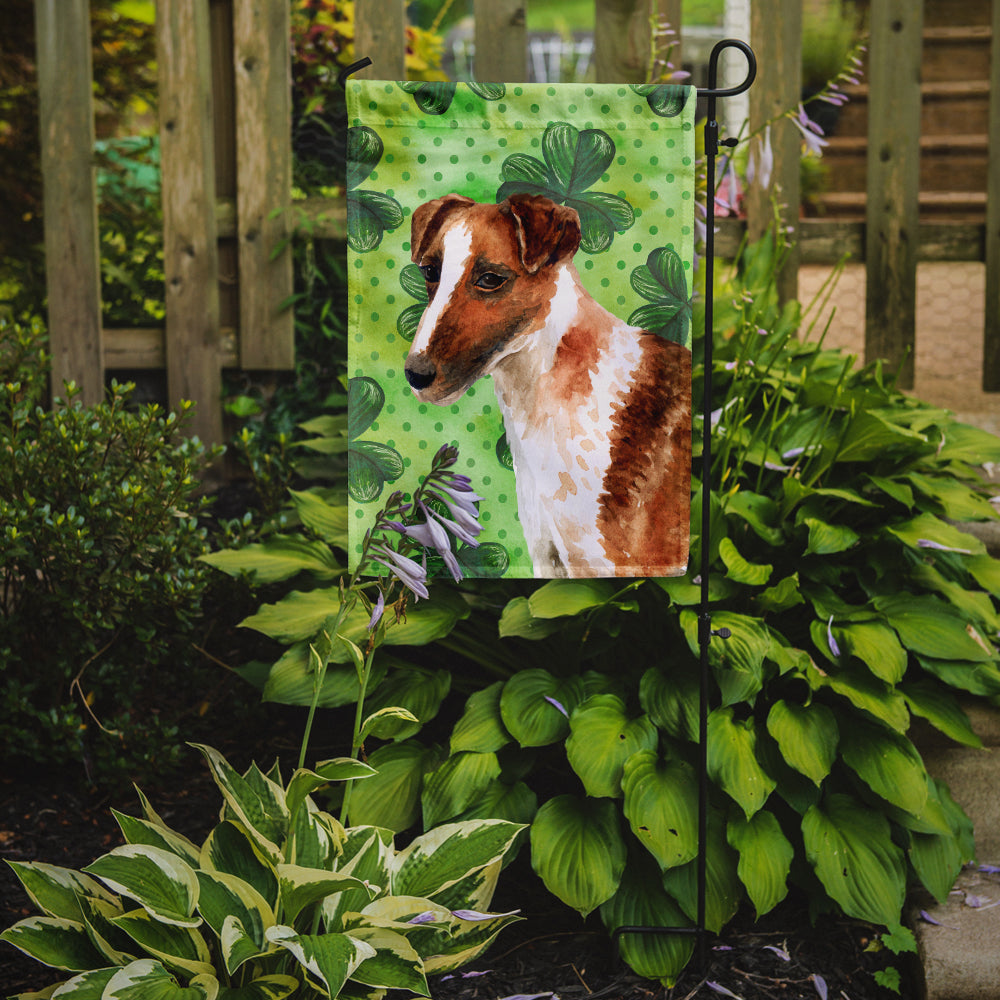 Smooth Fox Terrier St Patrick's Flag Garden Size BB9821GF  the-store.com.