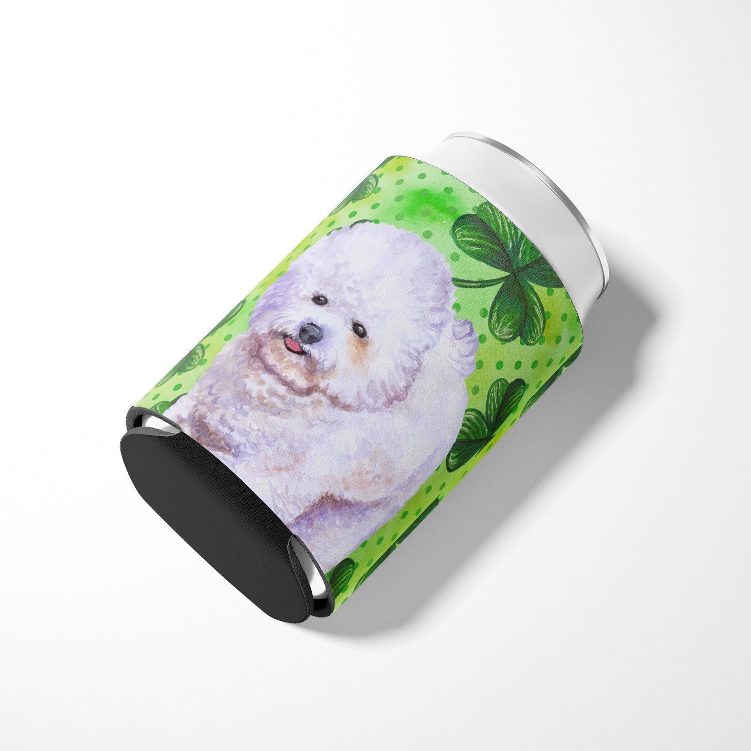 Bichon Frise St Patrick's Can or Bottle Hugger BB9822CC  the-store.com.