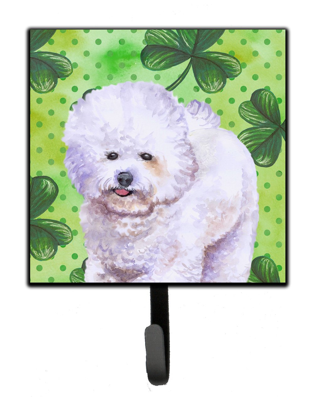 Bichon Frise St Patrick's Leash or Key Holder BB9822SH4 by Caroline's Treasures