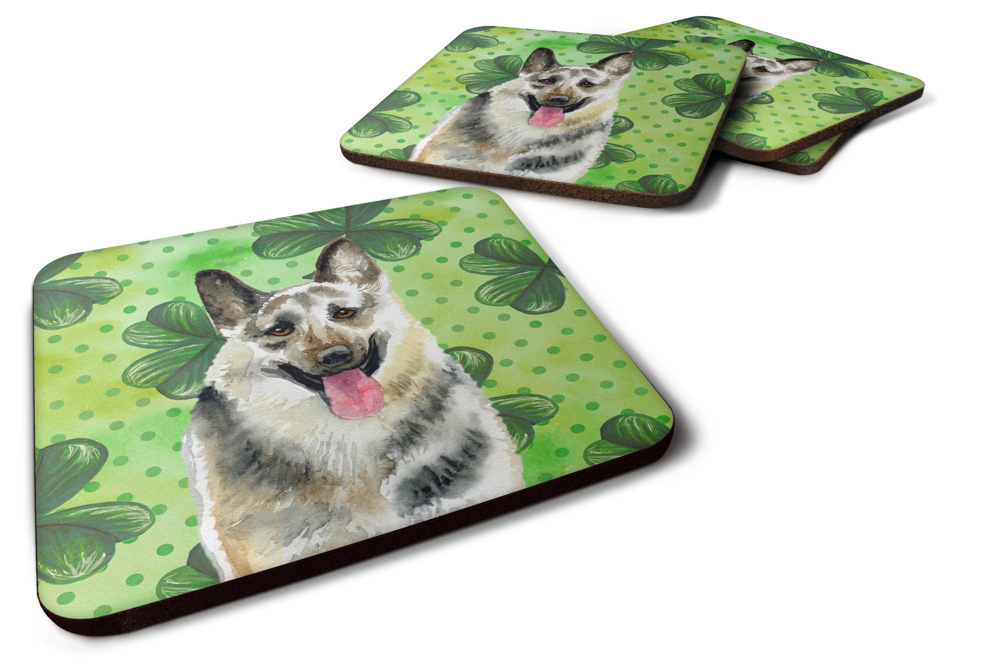 East-European Shepherd St Patrick's Foam Coaster Set of 4 BB9823FC - the-store.com