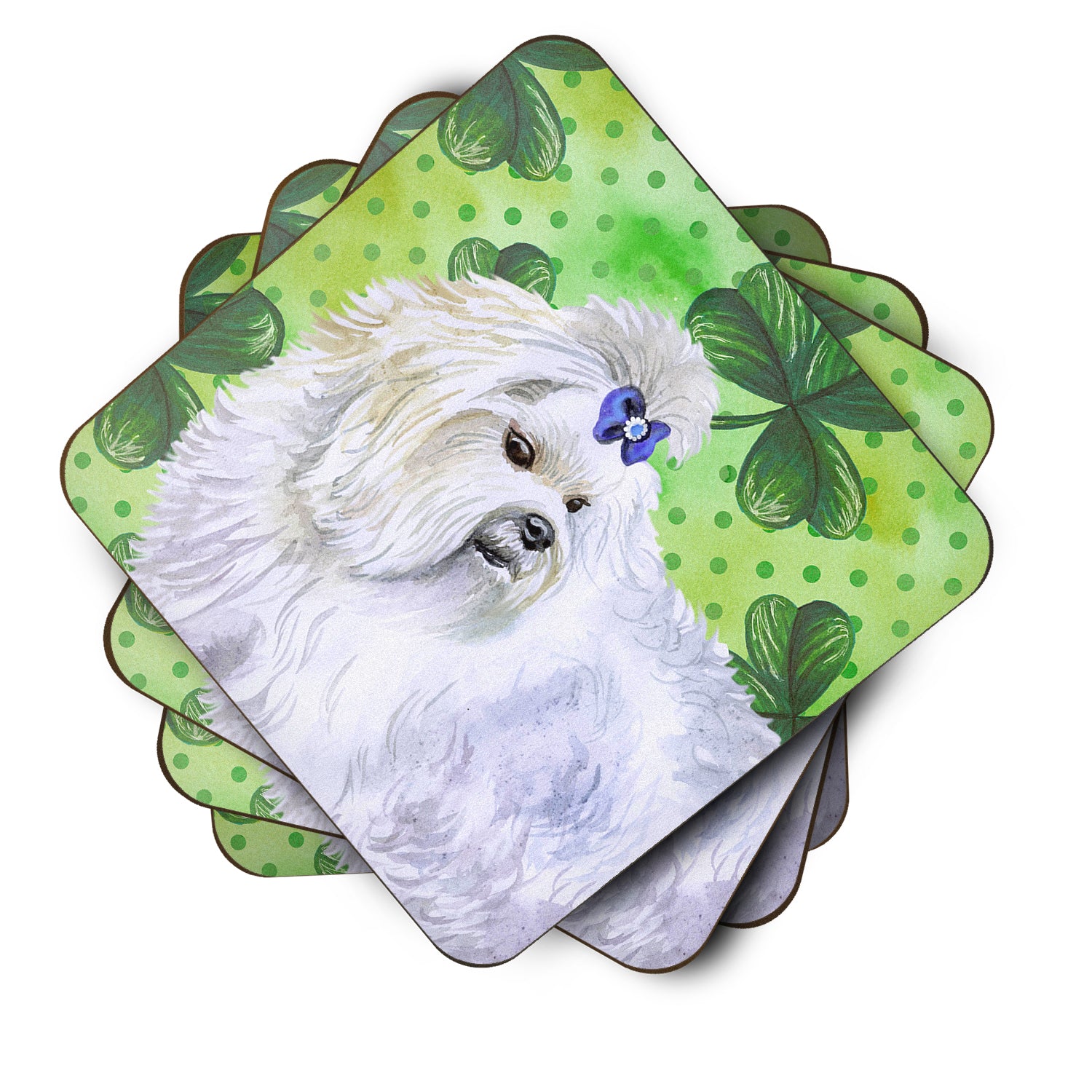 Maltese St Patrick's Foam Coaster Set of 4 BB9825FC - the-store.com