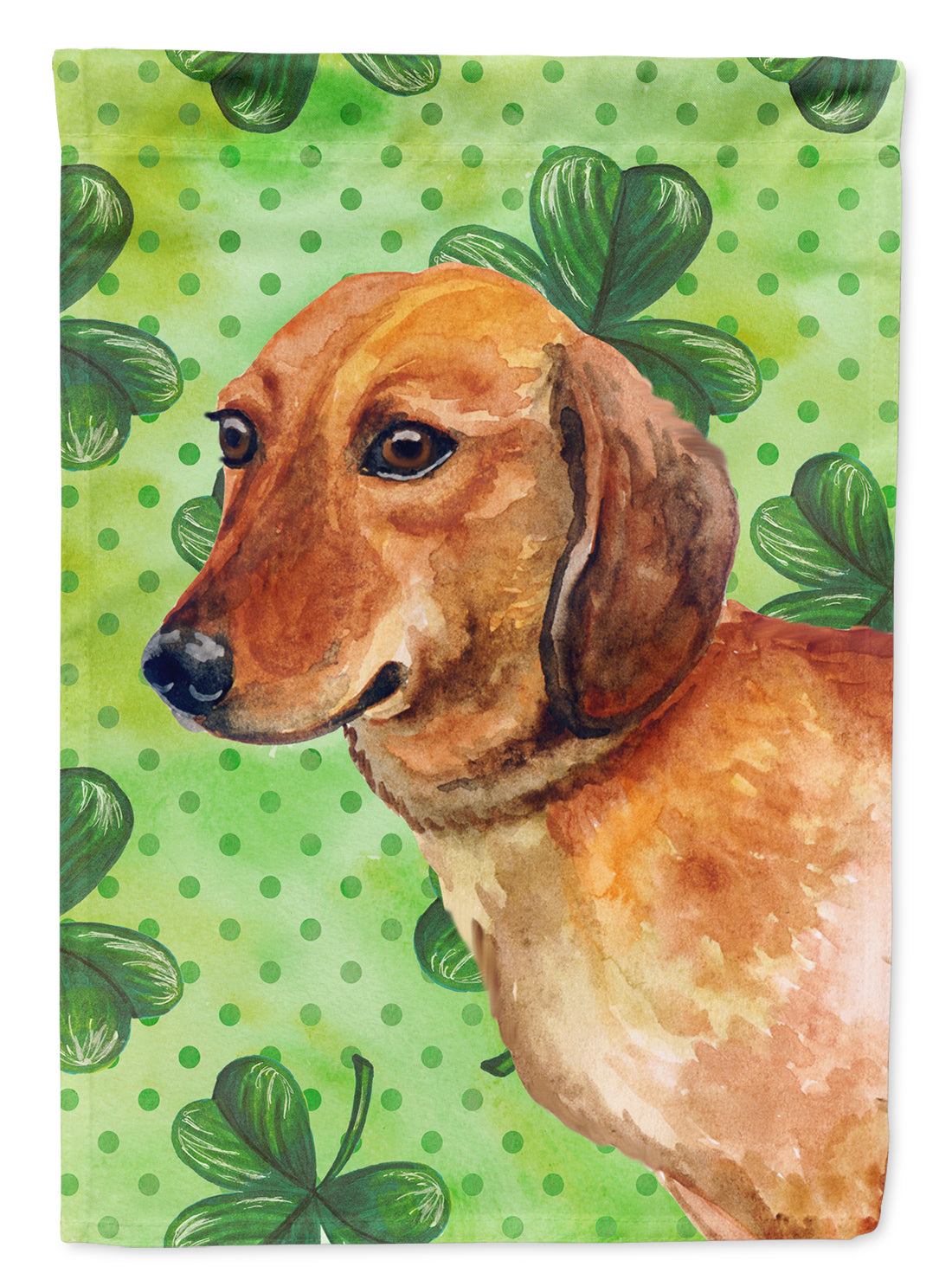 Dachshund St Patrick's Flag Garden Size BB9826GF  the-store.com.