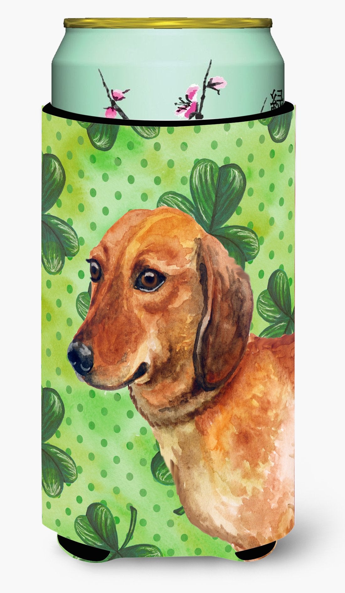 Dachshund St Patrick's Tall Boy Beverage Insulator Hugger BB9826TBC by Caroline's Treasures