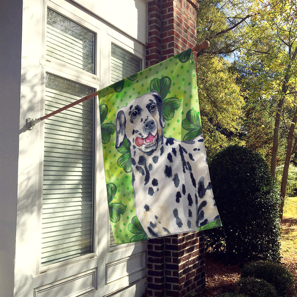 Dalmatian St Patrick's Flag Canvas House Size BB9827CHF  the-store.com.