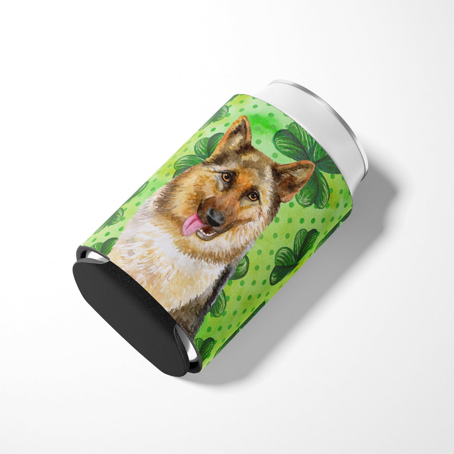 German Shepherd St Patrick's Can or Bottle Hugger BB9828CC  the-store.com.