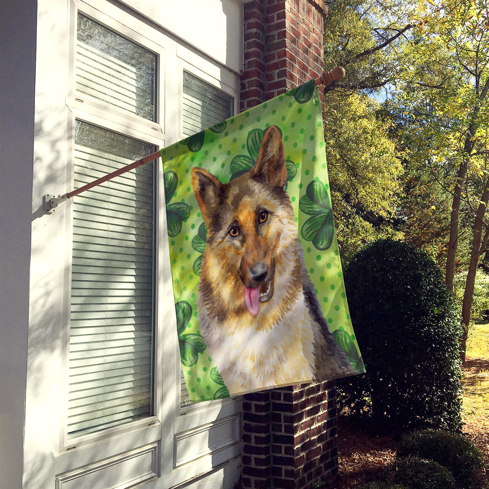 German Shepherd St Patrick's Flag Canvas House Size BB9828CHF  the-store.com.
