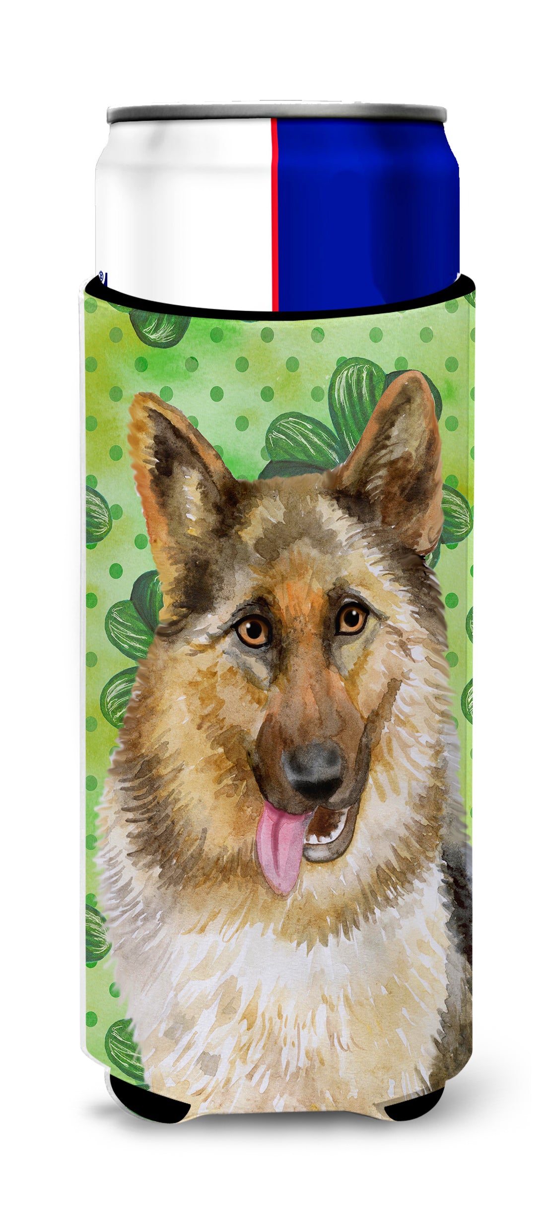 German Shepherd St Patrick's  Ultra Hugger for slim cans BB9828MUK  the-store.com.