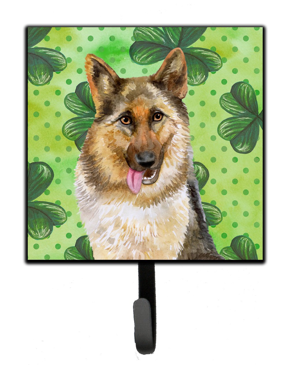 German Shepherd St Patrick&#39;s Leash or Key Holder BB9828SH4 by Caroline&#39;s Treasures