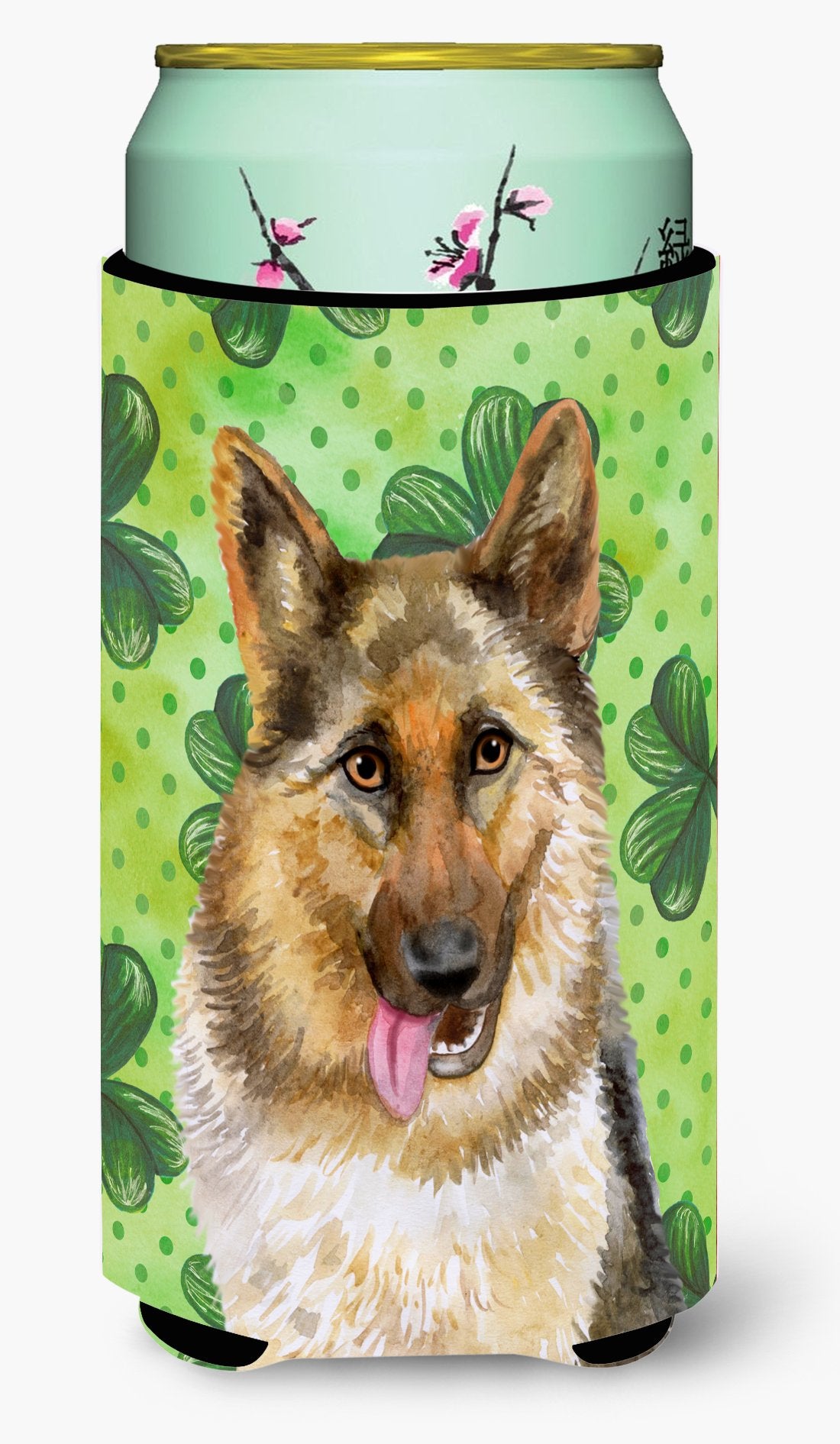 German Shepherd St Patrick's Tall Boy Beverage Insulator Hugger BB9828TBC by Caroline's Treasures