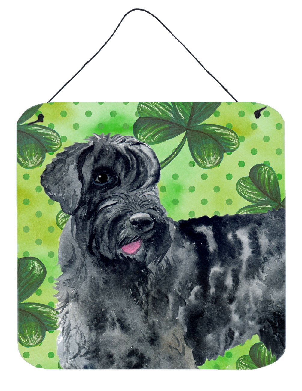 Giant Schnauzer St Patrick's Wall or Door Hanging Prints BB9834DS66 by Caroline's Treasures