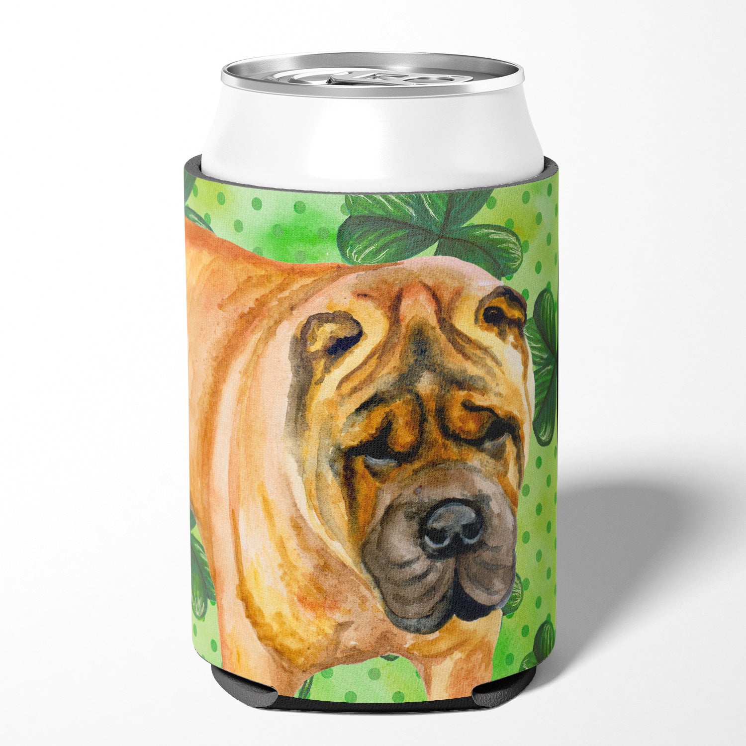 Shar Pei St Patrick's Can or Bottle Hugger BB9835CC  the-store.com.