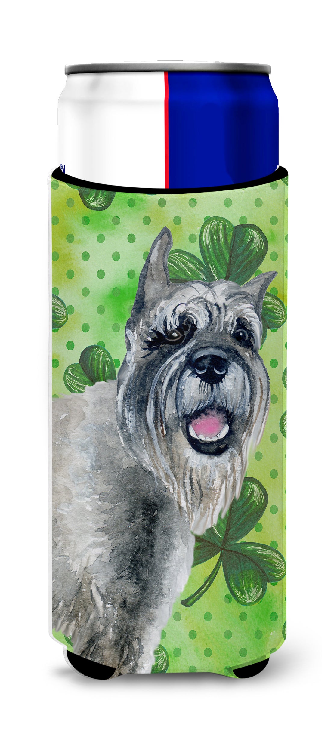 Schnauzer St Patrick's  Ultra Hugger for slim cans BB9836MUK  the-store.com.