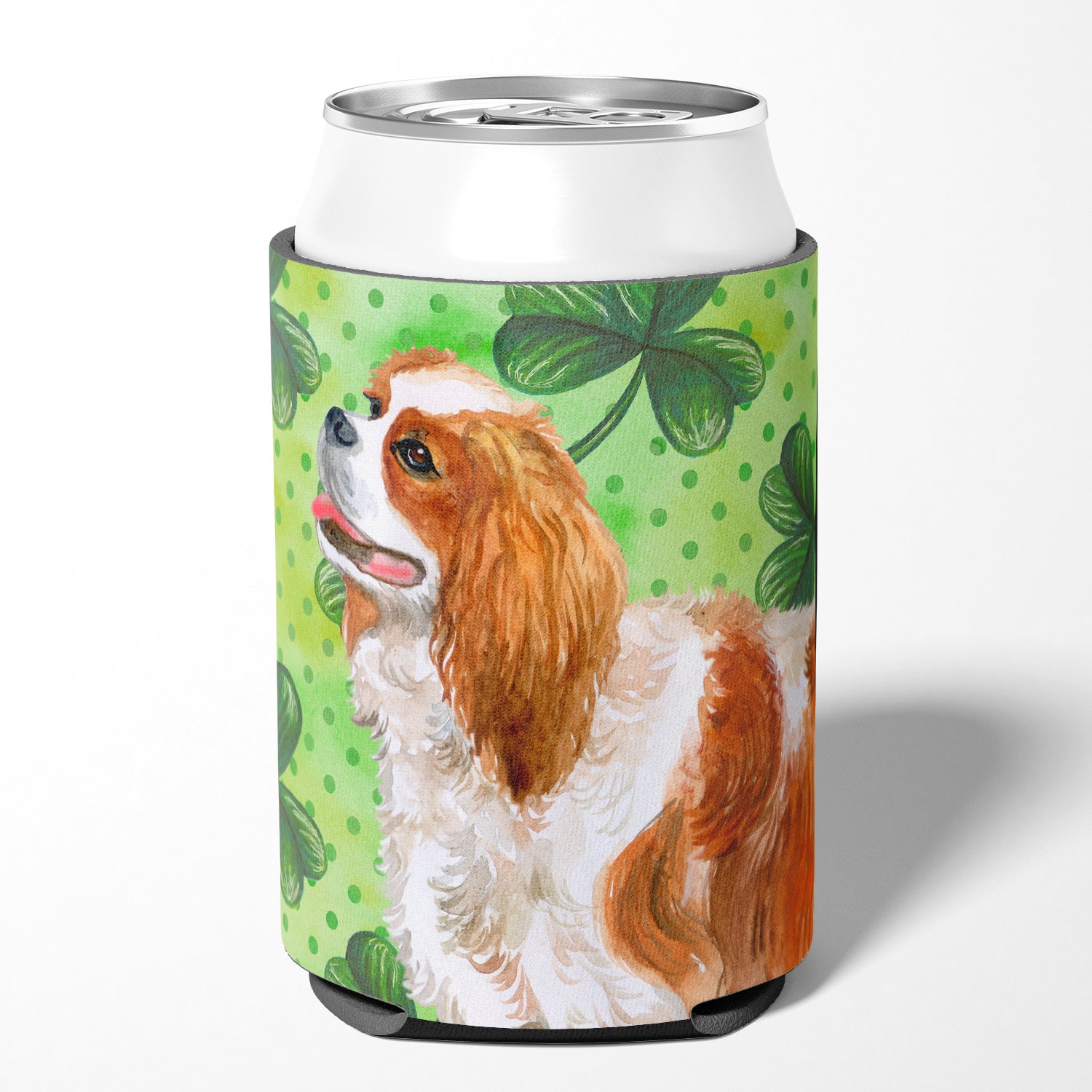 Cavalier Spaniel St Patrick's Can or Bottle Hugger BB9837CC  the-store.com.